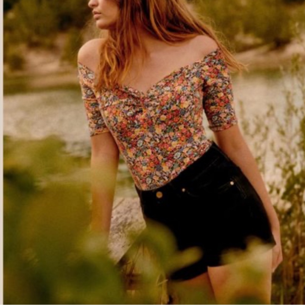 Sezane Caro T-Shirt - M - Sunflower - EUC